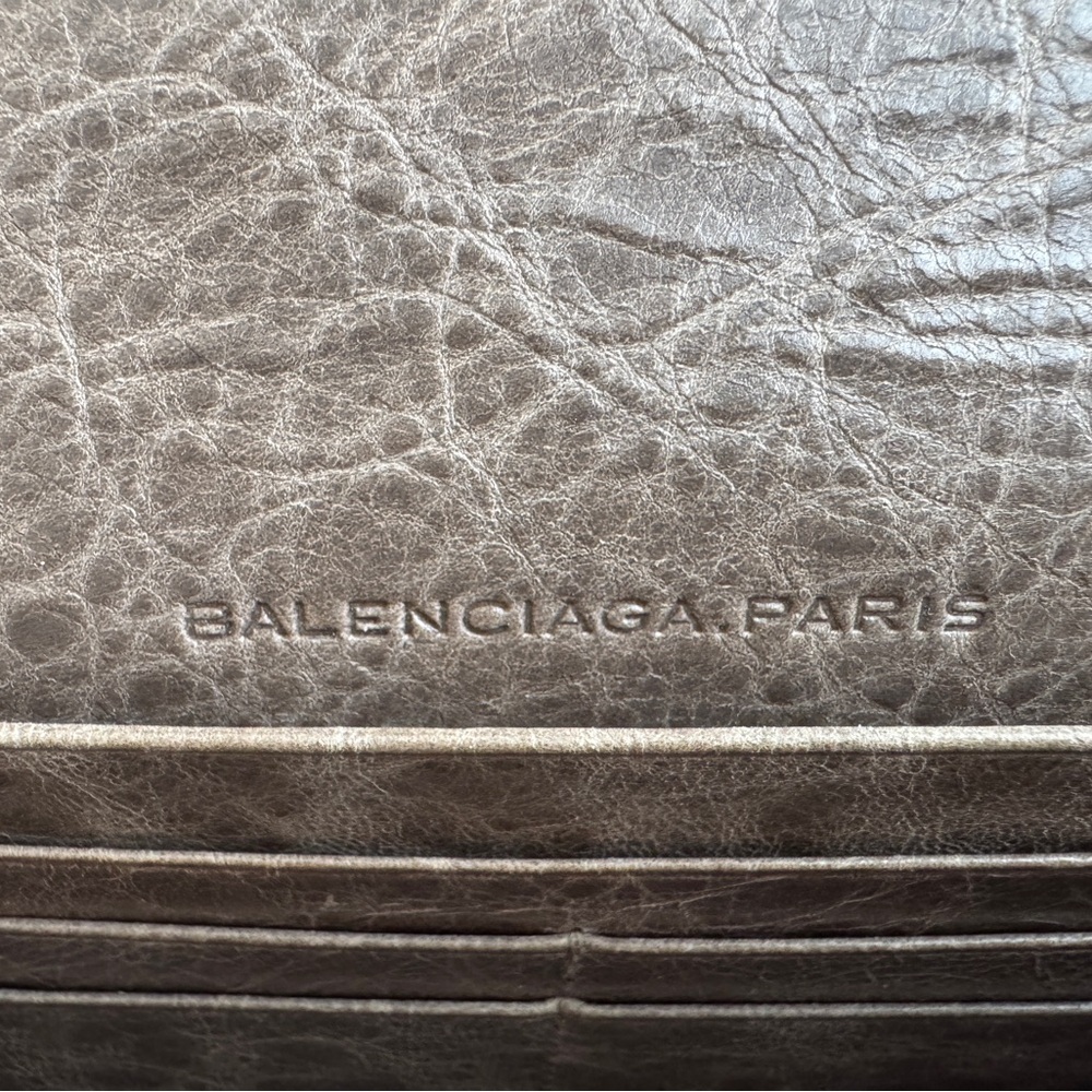 NEW & RARE Balenciaga Classic City Long Wallet - Gray Pepper - Picture 6 of 8